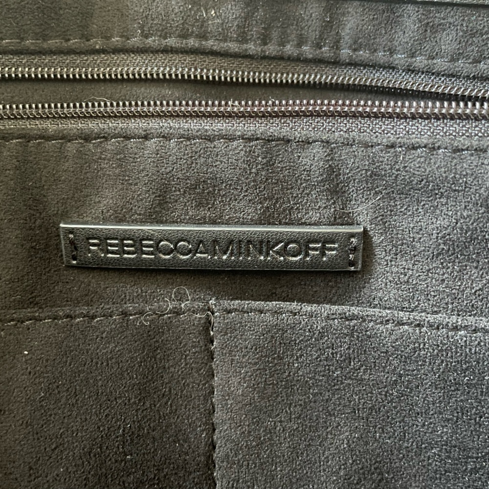 Rebecca Minkoff Darren Deep Large Black Leather Studded Tote Shoulder Bag - Picture 8 of 16